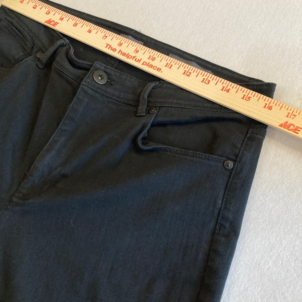 J.Jill Jeans Womens 12 (31x29) Black High-Rise Straight Leg Stretch WPT145141 - Picture 4 of 14